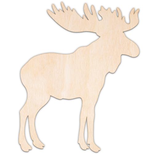Creative Deco Personalisierte Holztiere aus Sperrholz 3mm | Elch | 5-100 cm | Waldtiere Tierfiguren | Wanddeko Kinderzimmer | Lasergeschnittene Sperrholzausschnitte für Decoupage, zum Bemalen Creative Deco Personalisierte Holztiere aus Sperrholz 3mm | Elch | 5-100 cm | Waldtiere Tierfiguren | Wanddeko Kinderzimmer | Lasergeschnittene Sperrholzausschnitte für Decoupage, zum Bemalen von Creative Deco