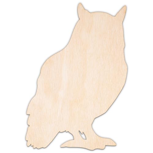 Creative Deco Personalisierte Holztiere aus Sperrholz 3mm | Eule | 5-100 cm | Waldtiere Tierfiguren | Wanddeko Kinderzimmer | Lasergeschnittene Sperrholzausschnitte für Decoupage, zum Bemalen Creative Deco Personalisierte Holztiere aus Sperrholz 3mm | Eule | 5-100 cm | Waldtiere Tierfiguren | Wanddeko Kinderzimmer | Lasergeschnittene Sperrholzausschnitte für Decoupage, zum Bemalen von Creative Deco
