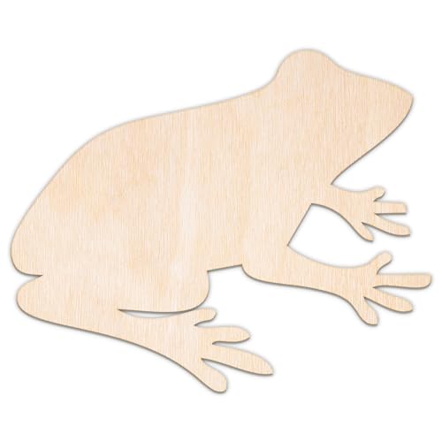Creative Deco Personalisierte Holztiere aus Sperrholz 3mm | Frosch | 5-100 cm | Zootiere Tierfiguren | Wanddeko Kinderzimmer | Lasergeschnittene Sperrholzausschnitte für Decoupage, zum Bemalen Creative Deco Personalisierte Holztiere aus Sperrholz 3mm | Frosch | 5-100 cm | Zootiere Tierfiguren | Wanddeko Kinderzimmer | Lasergeschnittene Sperrholzausschnitte für Decoupage, zum Bemalen von Creative Deco