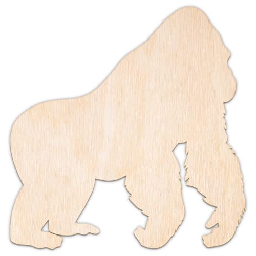 Creative Deco Personalisierte Holztiere aus Sperrholz 3mm | Gorilla | 5-100 cm | Zootiere Tierfiguren | Wanddeko Kinderzimmer | Lasergeschnittene Sperrholzausschnitte für Decoupage, zum Bemalen Creative Deco Personalisierte Holztiere aus Sperrholz 3mm | Gorilla | 5-100 cm | Zootiere Tierfiguren | Wanddeko Kinderzimmer | Lasergeschnittene Sperrholzausschnitte für Decoupage, zum Bemalen von Creative Deco