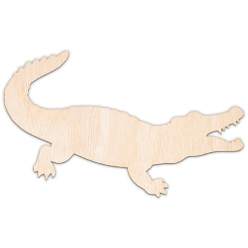 Creative Deco Personalisierte Holztiere aus Sperrholz 3mm | Krokodil | 5-100 cm | Zootiere Tierfiguren | Wanddeko Kinderzimmer | Lasergeschnittene Sperrholzausschnitte für Decoupage, zum Bemalen Creative Deco Personalisierte Holztiere aus Sperrholz 3mm | Krokodil | 5-100 cm | Zootiere Tierfiguren | Wanddeko Kinderzimmer | Lasergeschnittene Sperrholzausschnitte für Decoupage, zum Bemalen von Creative Deco