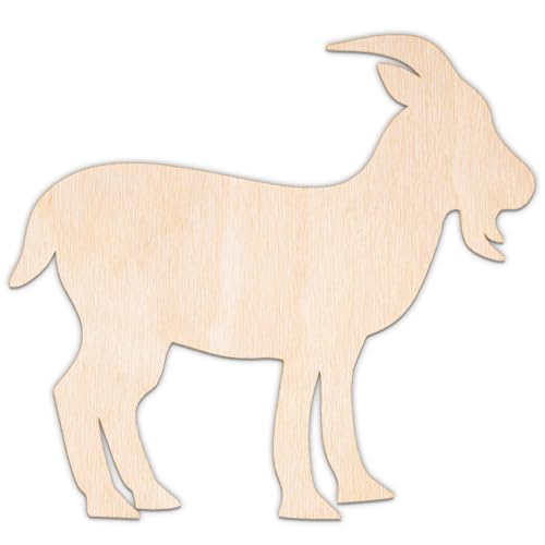 Creative Deco Personalisierte Holztiere aus Sperrholz 3mm | Ziege | 5-100 cm | Bauernhoftiere Tierfiguren zum Bemalen | Wanddeko Kinderzimmer | Lasergeschnittene Sperrholzausschnitte für Decoupage Creative Deco Personalisierte Holztiere aus Sperrholz 3mm | Ziege | 5-100 cm | Bauernhoftiere Tierfiguren zum Bemalen | Wanddeko Kinderzimmer | Lasergeschnittene Sperrholzausschnitte für Decoupage von Creative Deco