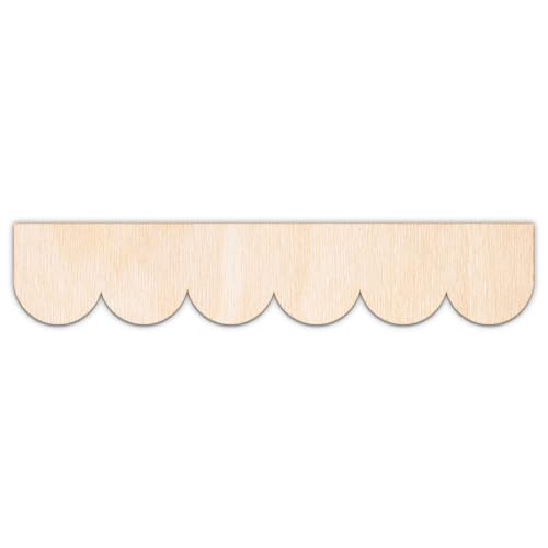 Creative Deco Personalisierte Rüschen Sperrholz 3 mm | Wolke | Kompatibel mit Regal TROFAST, BEKVAM, Stuhl LATT | Dekoration für Stuhl, Wandregal | Lasergeschnittene Sperrholzausschnitte für Decoupage von Creative Deco