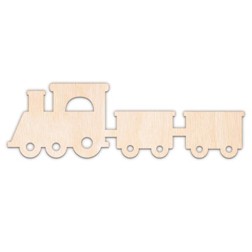 Creative Deco Personalisierte Spielzeug Holzanhänger zum Bemalen Sperrholz 3mm | Lokomotive mit Wagen | 10-100 cm | Kinderzimmer Deko Wanddeko | Lasergeschnittene Sperrholzausschnitte für Decoupage Creative Deco Personalisierte Spielzeug Holzanhänger zum Bemalen Sperrholz 3mm | Lokomotive mit Wagen | 10-100 cm | Kinderzimmer Deko Wanddeko | Lasergeschnittene Sperrholzausschnitte für Decoupage von Creative Deco