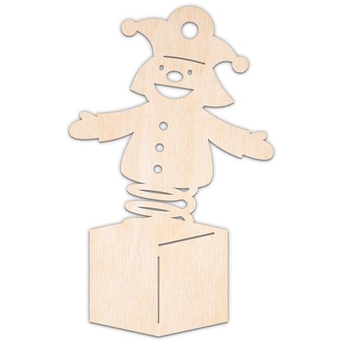 Creative Deco Personalisierte Spielzeug Holzanhänger zum Bemalen Sperrholz 3mm | Schachtelteufel mit Loch | 10-100 cm | Kinderzimmer Deko | Lasergeschnittene Sperrholzausschnitte für Decoupage Creative Deco Personalisierte Spielzeug Holzanhänger zum Bemalen Sperrholz 3mm | Schachtelteufel mit Loch | 10-100 cm | Kinderzimmer Deko | Lasergeschnittene Sperrholzausschnitte für Decoupage von Creative Deco