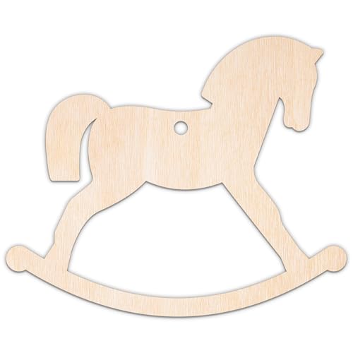 Creative Deco Personalisierte Spielzeug Holzanhänger zum Bemalen Sperrholz 3mm | Schaukelpferd 1 mit Loch | 10-100 cm | Kinderzimmer Deko | Lasergeschnittene Sperrholzausschnitte für Decoupage Creative Deco Personalisierte Spielzeug Holzanhänger zum Bemalen Sperrholz 3mm | Schaukelpferd 1 mit Loch | 10-100 cm | Kinderzimmer Deko | Lasergeschnittene Sperrholzausschnitte für Decoupage von Creative Deco