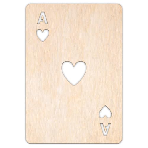 Creative Deco Personalisierte Spielzeug Holzanhänger zum Bemalen aus Sperrholz 3mm | Spielkarte Herz | 10-100 cm | Kinderzimmer Deko Wanddeko | Lasergeschnittene Sperrholzausschnitte für Decoupage Creative Deco Personalisierte Spielzeug Holzanhänger zum Bemalen aus Sperrholz 3mm | Spielkarte Herz | 10-100 cm | Kinderzimmer Deko Wanddeko | Lasergeschnittene Sperrholzausschnitte für Decoupage von Creative Deco