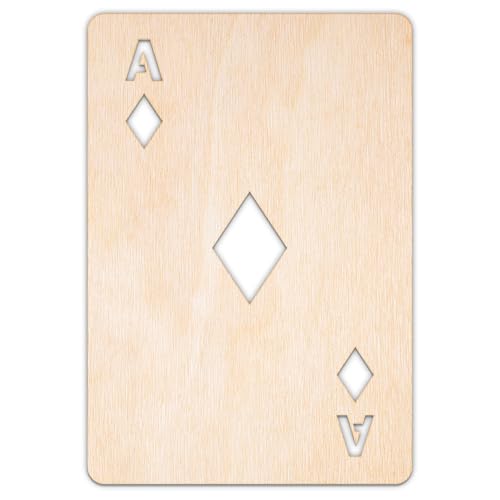Creative Deco Personalisierte Spielzeug Holzanhänger zum Bemalen aus Sperrholz 3mm | Spielkarte Karo | 10-100 cm | Kinderzimmer Deko Wanddeko | Lasergeschnittene Sperrholzausschnitte für Decoupage Creative Deco Personalisierte Spielzeug Holzanhänger zum Bemalen aus Sperrholz 3mm | Spielkarte Karo | 10-100 cm | Kinderzimmer Deko Wanddeko | Lasergeschnittene Sperrholzausschnitte für Decoupage von Creative Deco