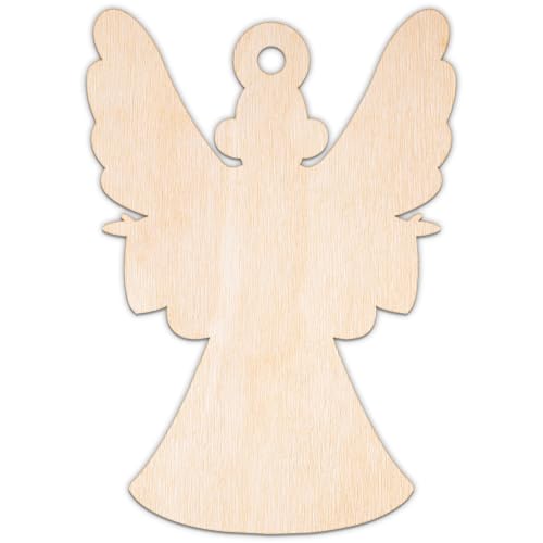 Creative Deco Personalisierte Weihnachtsanhänger aus Sperrholz 3mm | Engel 2 | 10-100 cm | Weihnachtsdeko Holz | Lasergeschnittene Sperrholzausschnitte für Decoupage Creative Deco Personalisierte Weihnachtsanhänger aus Sperrholz 3mm | Engel 2 | 10-100 cm | Weihnachtsdeko Holz | Lasergeschnittene Sperrholzausschnitte für Decoupage von Creative Deco