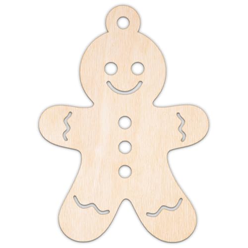 Creative Deco Personalisierte Weihnachtsanhänger aus Sperrholz 3mm | Lebkuchenmann 1 mit Loch | 10-100 cm | Weihnachtsdeko Holz | Lasergeschnittene Sperrholzausschnitte für Decoupage Creative Deco Personalisierte Weihnachtsanhänger aus Sperrholz 3mm | Lebkuchenmann 1 mit Loch | 10-100 cm | Weihnachtsdeko Holz | Lasergeschnittene Sperrholzausschnitte für Decoupage von Creative Deco