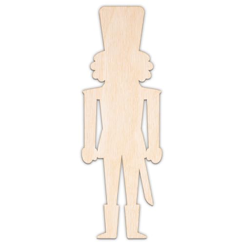 Creative Deco Personalisierte Weihnachtsanhänger aus Sperrholz 3mm | Nussknacker 1 | 10-100 cm | Weihnachtsdeko Holz | Lasergeschnittene Sperrholzausschnitte für Decoupage Creative Deco Personalisierte Weihnachtsanhänger aus Sperrholz 3mm | Nussknacker 1 | 10-100 cm | Weihnachtsdeko Holz | Lasergeschnittene Sperrholzausschnitte für Decoupage von Creative Deco
