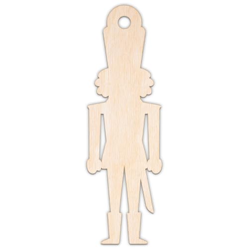Creative Deco Personalisierte Weihnachtsanhänger aus Sperrholz 3mm | Nussknacker mit Loch 1 | 10-100 cm | Weihnachtsdeko Holz | Lasergeschnittene Sperrholzausschnitte für Decoupage Creative Deco Personalisierte Weihnachtsanhänger aus Sperrholz 3mm | Nussknacker mit Loch 1 | 10-100 cm | Weihnachtsdeko Holz | Lasergeschnittene Sperrholzausschnitte für Decoupage von Creative Deco