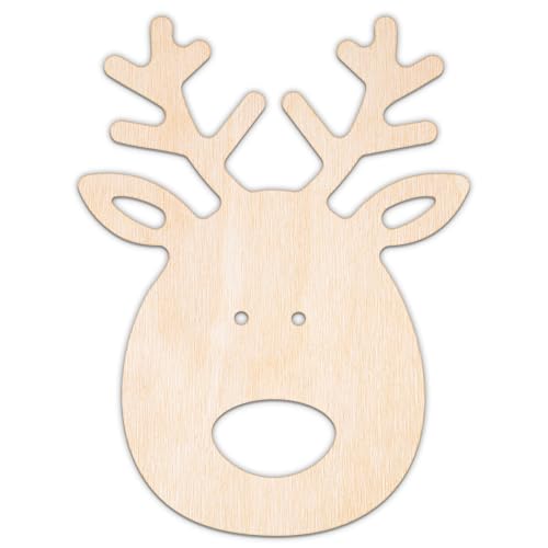 Creative Deco Personalisierte Weihnachtsanhänger aus Sperrholz 3mm | Rudolf | 10-100 cm | Weihnachtsdeko Holz | Lasergeschnittene Sperrholzausschnitte für Decoupage Creative Deco Personalisierte Weihnachtsanhänger aus Sperrholz 3mm | Rudolf | 10-100 cm | Weihnachtsdeko Holz | Lasergeschnittene Sperrholzausschnitte für Decoupage von Creative Deco