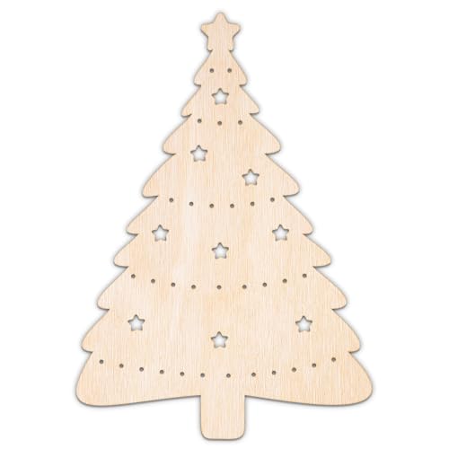Creative Deco Personalisierte Weihnachtsanhänger aus Sperrholz 3mm | Weihnachtsbaum mit Sternen | 10-100 cm | Weihnachtsdeko Holz | Lasergeschnittene Sperrholzausschnitte für Decoupage Creative Deco Personalisierte Weihnachtsanhänger aus Sperrholz 3mm | Weihnachtsbaum mit Sternen | 10-100 cm | Weihnachtsdeko Holz | Lasergeschnittene Sperrholzausschnitte für Decoupage von Creative Deco