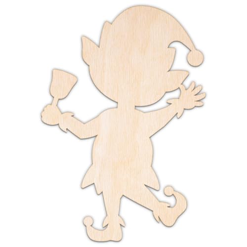 Creative Deco Personalisierte Weihnachtsanhänger aus Sperrholz 3mm | Weihnachtself | 10-100 cm | Weihnachtsdeko Holz | Lasergeschnittene Sperrholzausschnitte für Decoupage Creative Deco Personalisierte Weihnachtsanhänger aus Sperrholz 3mm | Weihnachtself | 10-100 cm | Weihnachtsdeko Holz | Lasergeschnittene Sperrholzausschnitte für Decoupage von Creative Deco