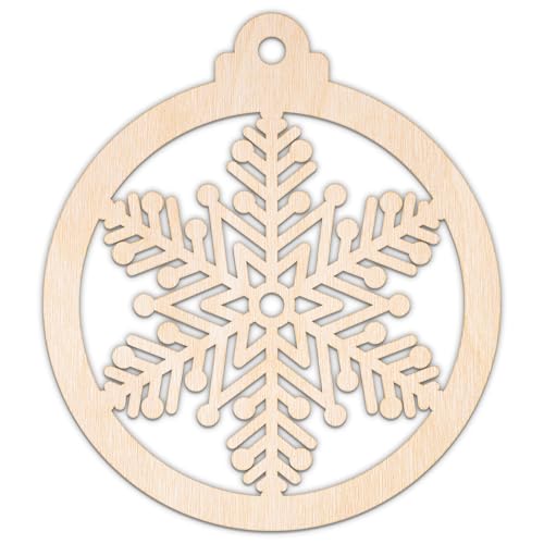 Creative Deco Personalisierte Weihnachtsanhänger aus Sperrholz 3mm | Weihnachtskugel Schneeflocke 1 | 10-100 cm | Weihnachtsdeko Holz | Lasergeschnittene Sperrholzausschnitte für Decoupage Creative Deco Personalisierte Weihnachtsanhänger aus Sperrholz 3mm | Weihnachtskugel Schneeflocke 1 | 10-100 cm | Weihnachtsdeko Holz | Lasergeschnittene Sperrholzausschnitte für Decoupage von Creative Deco