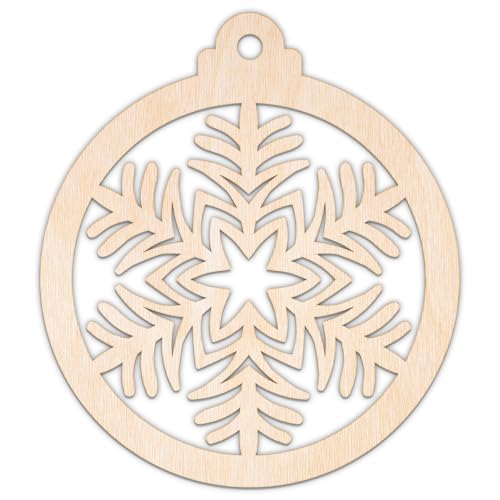 Creative Deco Personalisierte Weihnachtsanhänger aus Sperrholz 3mm | Weihnachtskugel Schneeflocke 3 | 10-100 cm | Weihnachtsdeko Holz | Lasergeschnittene Sperrholzausschnitte für Decoupage Creative Deco Personalisierte Weihnachtsanhänger aus Sperrholz 3mm | Weihnachtskugel Schneeflocke 3 | 10-100 cm | Weihnachtsdeko Holz | Lasergeschnittene Sperrholzausschnitte für Decoupage von Creative Deco