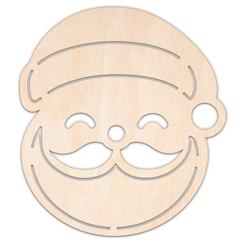 Creative Deco Personalisierte Weihnachtsanhänger aus Sperrholz 3mm | Weihnachtsmann Gesicht | 10-100 cm | Weihnachtsdeko Holz | Lasergeschnittene Sperrholzausschnitte für Decoupage Creative Deco Personalisierte Weihnachtsanhänger aus Sperrholz 3mm | Weihnachtsmann Gesicht | 10-100 cm | Weihnachtsdeko Holz | Lasergeschnittene Sperrholzausschnitte für Decoupage von Creative Deco
