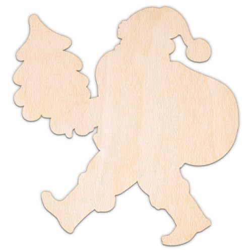 Creative Deco Personalisierte Weihnachtsanhänger aus Sperrholz 3mm | Weihnachtsmann mit Weihnachtsbaum | 10-100 cm | Weihnachtsdeko Holz | Lasergeschnittene Sperrholzausschnitte für Decoupage Creative Deco Personalisierte Weihnachtsanhänger aus Sperrholz 3mm | Weihnachtsmann mit Weihnachtsbaum | 10-100 cm | Weihnachtsdeko Holz | Lasergeschnittene Sperrholzausschnitte für Decoupage von Creative Deco