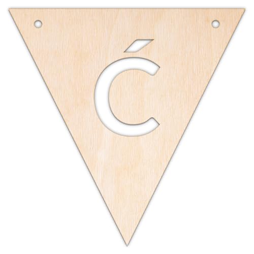 Creative Deco Personalisierter Wimpel Sperrholz 3mm | Holzbuchstaben Ć | 10-100 cm | Wimpelkette Kinderzimmer Girlande Geburtstag | Wanddeko | Lasergeschnittene Sperrholzausschnitte für Decoupage Creative Deco Personalisierter Wimpel Sperrholz 3mm | Holzbuchstaben Ć | 10-100 cm | Wimpelkette Kinderzimmer Girlande Geburtstag | Wanddeko | Lasergeschnittene Sperrholzausschnitte für Decoupage von Creative Deco
