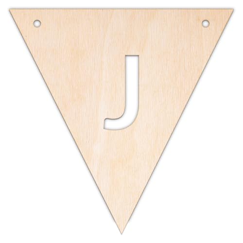 Creative Deco Personalisierter Wimpel Sperrholz 3mm | Holzbuchstaben J | 10-100 cm | Wimpelkette Kinderzimmer Girlande Geburtstag | Wanddeko | Lasergeschnittene Sperrholzausschnitte für Decoupage Creative Deco Personalisierter Wimpel Sperrholz 3mm | Holzbuchstaben J | 10-100 cm | Wimpelkette Kinderzimmer Girlande Geburtstag | Wanddeko | Lasergeschnittene Sperrholzausschnitte für Decoupage von Creative Deco