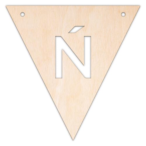 Creative Deco Personalisierter Wimpel Sperrholz 3mm | Holzbuchstaben Ń | 10-100 cm | Wimpelkette Kinderzimmer Girlande Geburtstag | Wanddeko | Lasergeschnittene Sperrholzausschnitte für Decoupage Creative Deco Personalisierter Wimpel Sperrholz 3mm | Holzbuchstaben Ń | 10-100 cm | Wimpelkette Kinderzimmer Girlande Geburtstag | Wanddeko | Lasergeschnittene Sperrholzausschnitte für Decoupage von Creative Deco