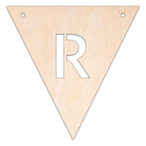Creative Deco Personalisierter Wimpel Sperrholz 3mm | Holzbuchstaben R | 10-100 cm | Wimpelkette Kinderzimmer Girlande Geburtstag | Wanddeko | Lasergeschnittene Sperrholzausschnitte für Decoupage Creative Deco Personalisierter Wimpel Sperrholz 3mm | Holzbuchstaben R | 10-100 cm | Wimpelkette Kinderzimmer Girlande Geburtstag | Wanddeko | Lasergeschnittene Sperrholzausschnitte für Decoupage von Creative Deco