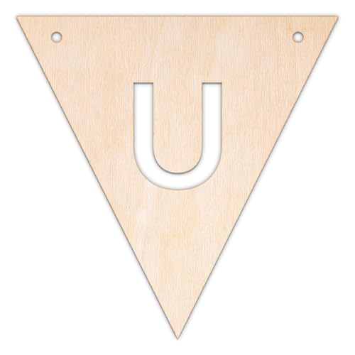 Creative Deco Personalisierter Wimpel Sperrholz 3mm | Holzbuchstaben U | 10-100 cm | Wimpelkette Kinderzimmer Girlande Geburtstag | Wanddeko | Lasergeschnittene Sperrholzausschnitte für Decoupage Creative Deco Personalisierter Wimpel Sperrholz 3mm | Holzbuchstaben U | 10-100 cm | Wimpelkette Kinderzimmer Girlande Geburtstag | Wanddeko | Lasergeschnittene Sperrholzausschnitte für Decoupage von Creative Deco