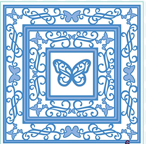 Creative Expressions Jamie Rodgers-Butterfly Stanzform, quadratisch, Metall, größte Größe 13,1 x 13,1 cm von Creative Expressions