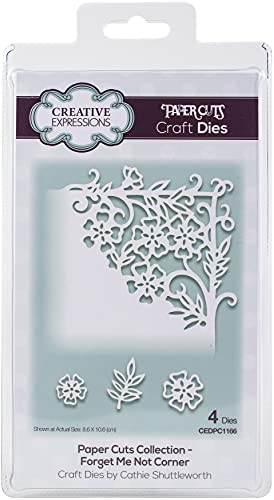 Creative Expressions Paper Cuts-Corner Vergissmeinnicht-Stanzform, Metall, 8,6 x 10,6 cm Creative Expressions Paper Cuts-Corner Vergissmeinnicht-Stanzform, Metall, 8,6 x 10,6 cm von Creative Expressions