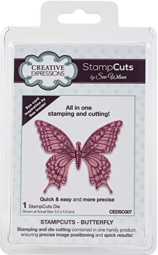 Creative Expressions Stanzformen Stampcuts Butterfly Metall-Schablone zum Stanzen - Für DIY-Papier-Designs, Karten, Bullet Journal, kompatibel mit den meisten Prägemaschinen von Creative Expressions