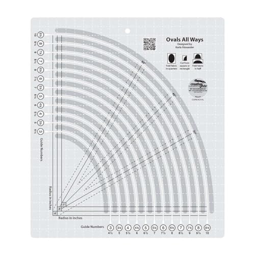 Creative Grids Ovals CGRKAOVAL Quilt-Lineal Creative Grids Ovals CGRKAOVAL Quilt-Lineal von Creative Grids