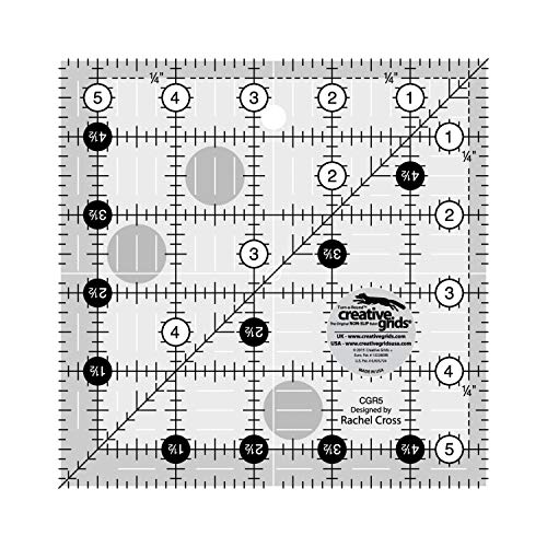 Creative Grids Quilt-Lineal, 14,7 cm, quadratisch, CGR5 von Creative Grids