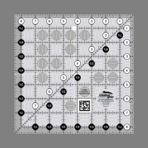 Creative Grids Quilt-Lineal, 21,6 cm, quadratisch von Creative Grids