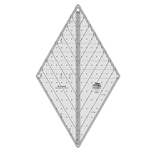 Creative Raster rutschfest 60 Diamant Quilting Lineal Vorlage entworfen von Krista Moser von Creative Grids