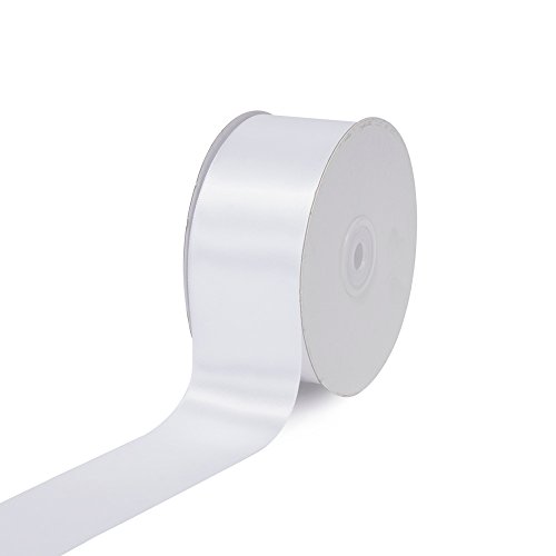 Creative Ideas, 5,1 cm einseitiges Satinband, 45,7 m, Polyester, Weiß, 45 von Creative Ideas