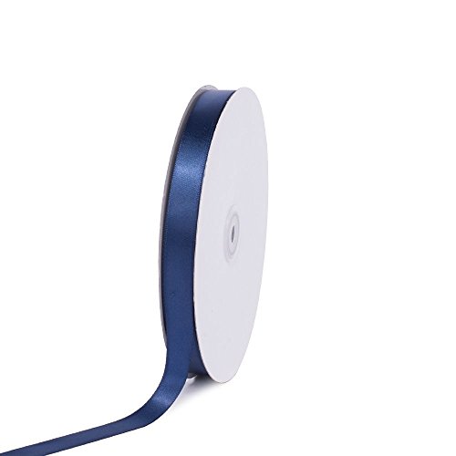 Kreative Ideen massiv Satinband, 5/8 Zoll von 100 Yard, Navy blu, solide, Navy blau von Creative Ideas