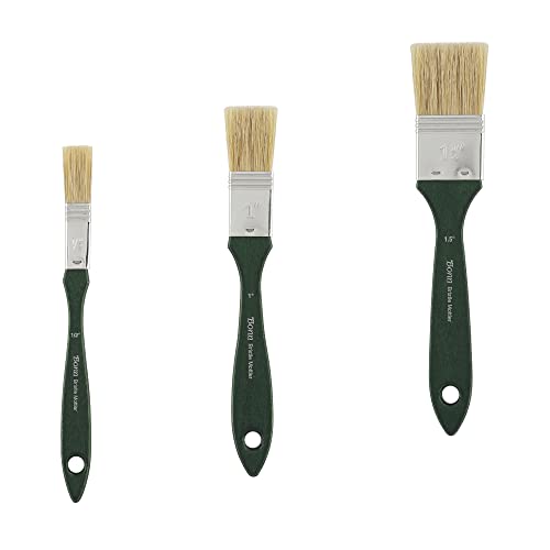 Creative Mark Bonn Borstenmischung Mottler-Pinsel-Set – Mottler Kunsthaarpinsel für große Arbeiten, Acryl- oder Ölfarbe und Künstler – kleines 3er-Set (1,3 cm, 2,5 cm und 5,1 cm) von Creative Mark