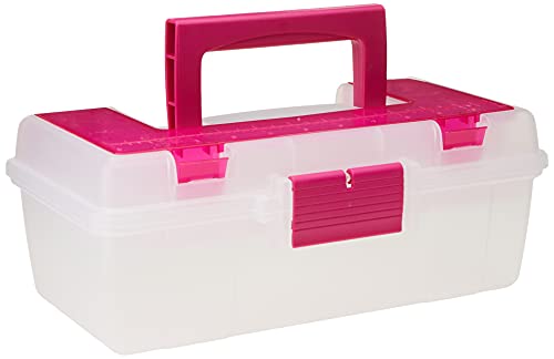 Creative Options Kunststoff Tool Box organizer-13-inch X 19,1 cm x 12,7 cm klar W/Magenta von Creative Options