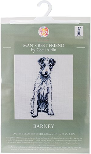 Creative World Of Crafts Barney Cecil Aldin Mans Best Friend Kreuzstich-Kits, Mehrfarbig von Creative World of Crafts