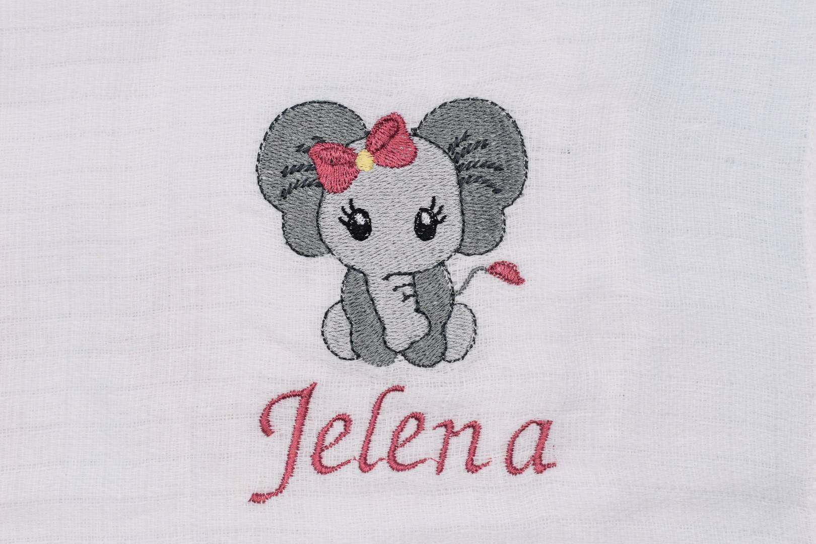 Spucktuch/Mullwindel Mit Namen Elefant Grau Altrosa Schleife Personalisiert & Bestickt Spucktuch/Mullwindel Mit Namen Elefant Grau Altrosa Schleife Personalisiert & Bestickt von CreativeCreatorDE