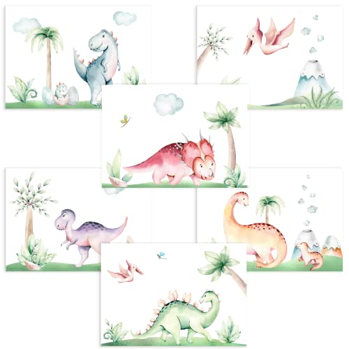 CreativeRobin Dino Poster-Set I Niedliche Babyzimmer Deko von CreativeRobin