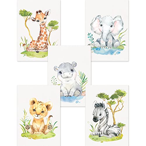 CreativeRobin Afrikas TierPoster-Set I Süße Babyzimmer Deko von CreativeRobin