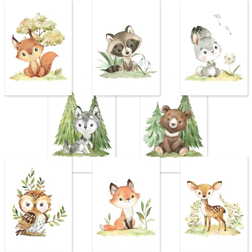 CreativeRobin Süße Waldtiere Poster-Collage Babyzimmer I Kinderzimmer Deko I 8x DIN A5 CreativeRobin Süße Waldtiere Poster-Collage Babyzimmer I Kinderzimmer Deko I 8x DIN A5 von CreativeRobin