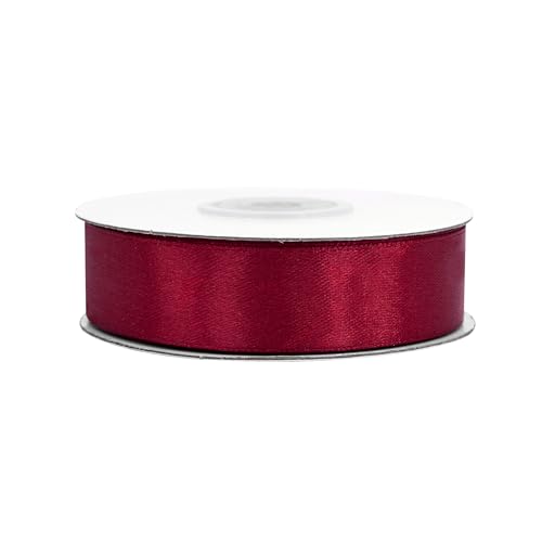 Satinband 18mm x 25m Rolle - FARBAUSWAHL in 3/6/12/18/25/38/50/75/100mm - farbecht & waschbar - Schleifenband für Hochzeit - Geschenkband zum Verpacken Dekorieren Basteln - Bordeaux 270 Satinband 18mm x 25m Rolle - FARBAUSWAHL in 3/6/12/18/25/38/50/75/100mm - farbecht & waschbar - Schleifenband für Hochzeit - Geschenkband zum Verpacken Dekorieren Basteln - Bordeaux 270 von Creativery
