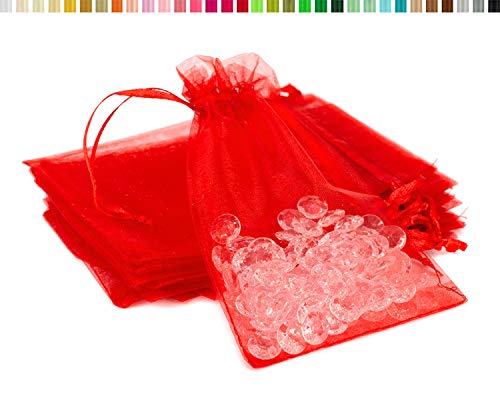 Creativery 10 Stück Organzasäckchen 10x15 cm Rot Creativery 10 Stück Organzasäckchen 10x15 cm Rot von Creativery