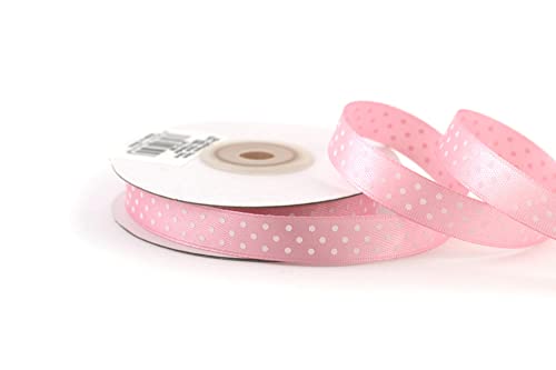 Creativery 25m Rolle Satinband 12mm mit Punkten, Altrosa Creativery 25m Rolle Satinband 12mm mit Punkten, Altrosa von Creativery