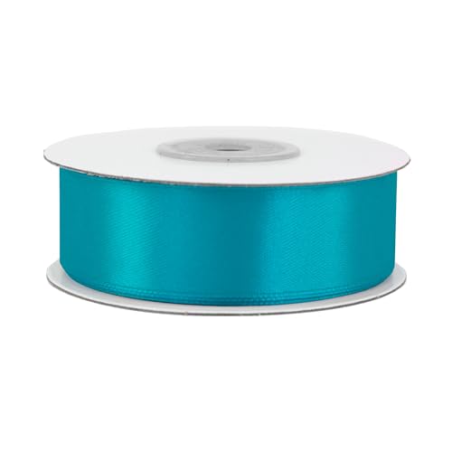 Satinband 25mm x 25m Rolle - FARBAUSWAHL in 3/6/12/18/25/38/50/75/100mm - farbecht & waschbar - Schleifenband für Hochzeit - Geschenkband zum Verpacken Dekorieren Basteln - Türkis 340D Satinband 25mm x 25m Rolle - FARBAUSWAHL in 3/6/12/18/25/38/50/75/100mm - farbecht & waschbar - Schleifenband für Hochzeit - Geschenkband zum Verpacken Dekorieren Basteln - Türkis 340D von Creativery