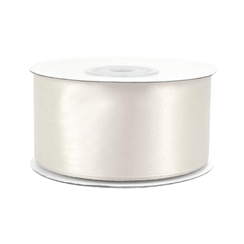 Creativery 25m Rolle Satinband 38mm Ivory Elfenbein 810 Schleifenband Satin Deko Band Dekoband Geschenkband Dekoration Hochzeit Taufe Geburtstag 4cm Creativery 25m Rolle Satinband 38mm Ivory Elfenbein 810 Schleifenband Satin Deko Band Dekoband Geschenkband Dekoration Hochzeit Taufe Geburtstag 4cm von Creativery