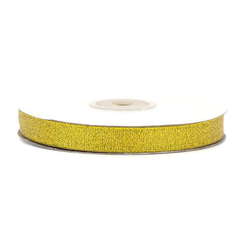 Lurexband 12mm x 32m Rolle - Netzband mit Glitzer Effekt - Dekoband zum Basteln & Dekorieren - Schleifenband für Hochzeit Weihnachten Geburtstag - Geschenkband Weihnachtsband Gold von Creativery